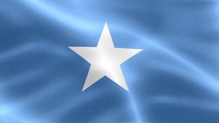 3D-Illustration of a Somalia flag - realistic waving fabric flag.