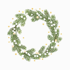 Decorazione, ghirlanda e cornice natalizia