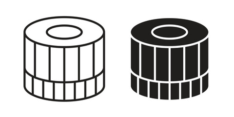 Air filter icon line illustration background. icon concept vector