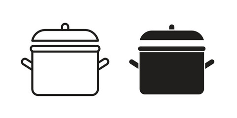 Cooking time icon line illustration background. icon concept vector