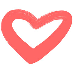 Hand drawn doodle hearts sketch.