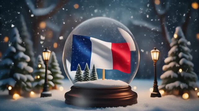 Snow globes made with the help of artificial intelligence and containing important tourist attractions of France