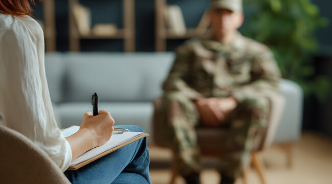 Counseling Session: A therapist's focused session with a member, showcasing support and understanding in a confidential and supportive setting.