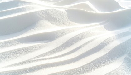 Wavy, white texture. Gentle waves, with shadows, creating a smooth, abstract pattern
