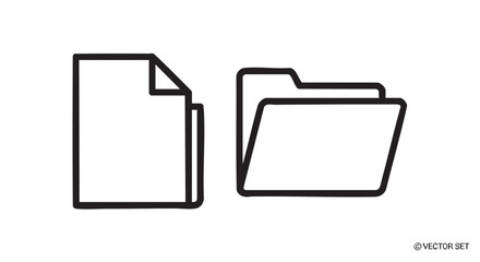 Paper Icon Graphic Representing Document and File for Business Concepts