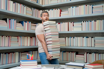 Teachers day. Teacher in school classroom. Knowledge and education with middle aged teacher. Millennial teacher with book. Teachers from university exam. College teacher.