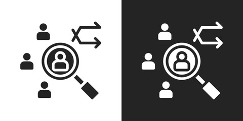 randomize Icon In Black And White Glyph Style