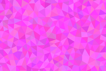 Obraz premium Abstract geometric background with pink and purple triangles creating a modern and vibrant mosaic pattern