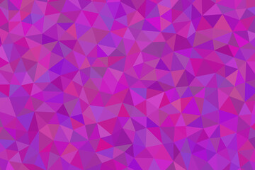 Obraz premium A vibrant mosaic of purple and pink triangles creates a captivating geometric pattern, full of energy and depth