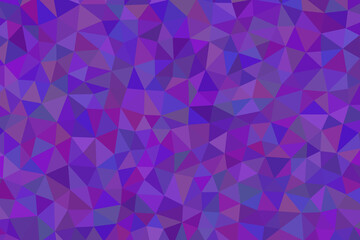 Abstract geometric background with purple and blue triangles creating a mosaic pattern and modern design