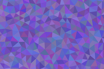 A vibrant mosaic of purple and blue triangles creates a mesmerizing geometric pattern, evoking a sense of depth