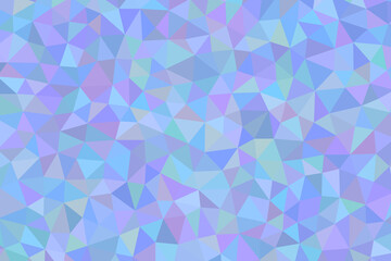 Abstract low poly background with blue, purple, and pink triangles creating a geometric mosaic pattern design