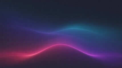 Fototapeta premium Modern abstract background with vibrant glowing neon pink and teal waves