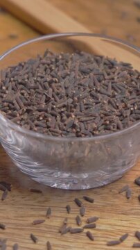 Vertical Video of Black Cumin Seeds (Kala Jeera)