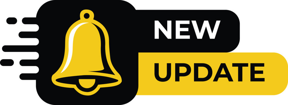 New update notification bell alert icon