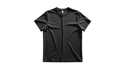 Stylish black t-shirt mockup template for clothing brand design projects