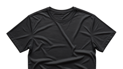 Stylish black t-shirt apparel template for fashion designs and branding