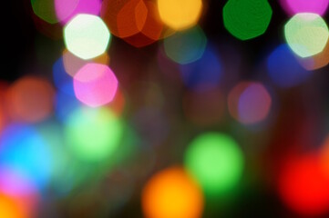 Abstract festive color background. Blur. Christmas decorations.