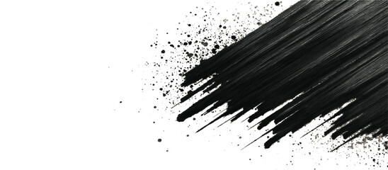 Abstract vector background with grunge paint splashes rough brush stroke .black ink textures and creative artistic liquid brush splashes vector design .