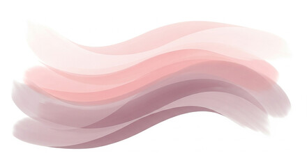 Abstract watercolor waves in varying shades of pink and purple on a white background creating a soft effect