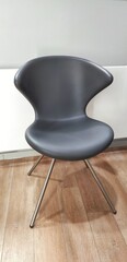 black leather chair