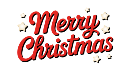 Festive Merry Christmas wishes with glowing star accents for holiday cheer