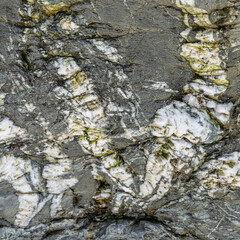 Natural Grey Rock Crystalline Surface Detail