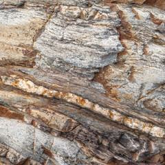 Foliated Rock Surface Detail with Tonal Variation
