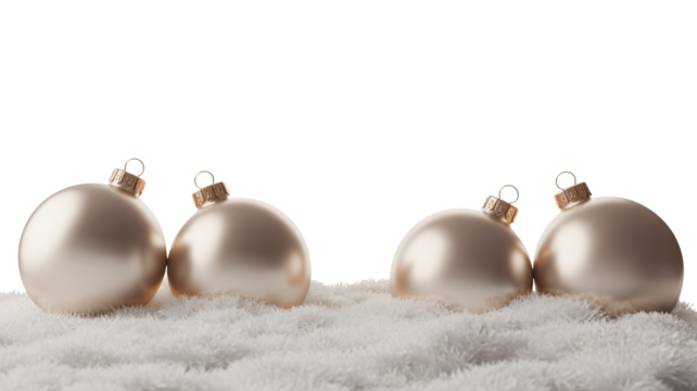 Celebrate winter holidays with elegant gold Christmas ornaments scene