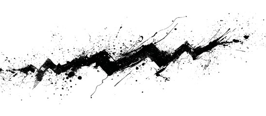 Vintage zig zag shapes artistic dots geometric elements elegant drawing texture. decorative paint splashes ink splatters liquid drops water stains and grunge splats vector.