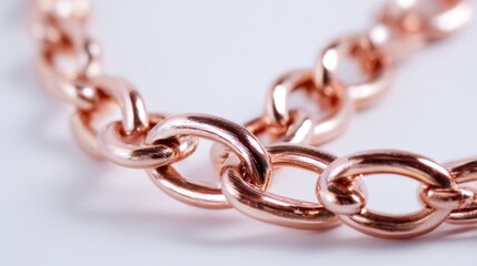 Fototapeta premium A gold and silver chain with a silver clasp