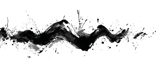 Vintage zig zag shapes artistic dots geometric elements elegant drawing texture. decorative paint splashes ink splatters liquid drops water stains and grunge splats vector.