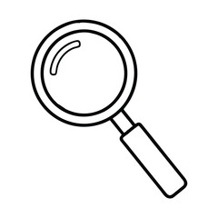 vector magnifying glass icon