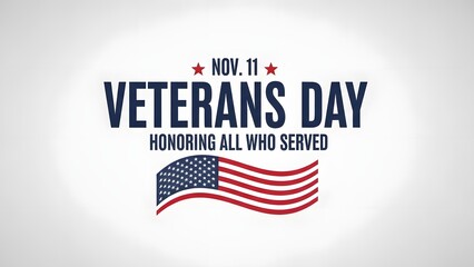 Honoring our veterans this November 11th with national pride message