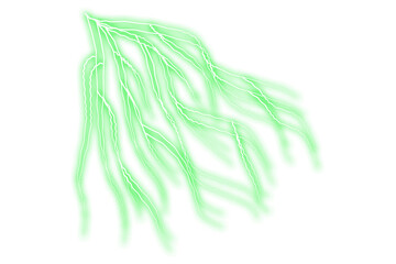 Thunder green Lightning Energy Veins – Abstract Electric Flow Pattern on Dark Background