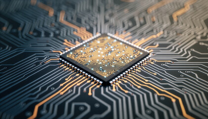 Microchip on circuit board