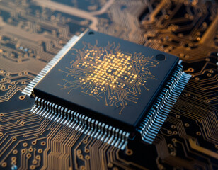 Microchip on circuit board