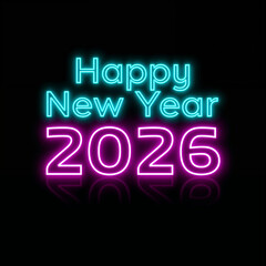 Obraz premium Happy New Year 2026 Lights & Decorations