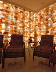 Himalayan bath, salt sauna, spa
