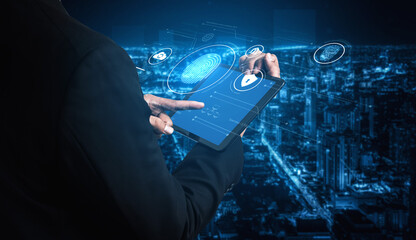 Biometric identity system using fingerprint and facial recognition to secure cloud access, protect sensitive data, and authenticate users in digital platforms Vouch