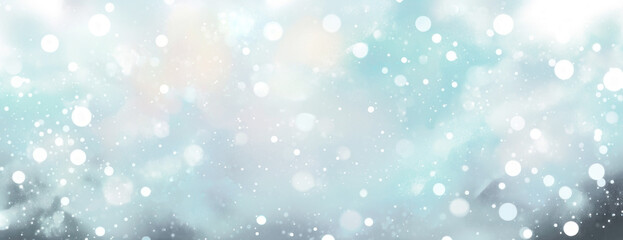 PNG Light blue background design white bokeh.