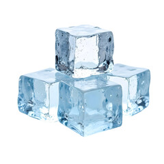 Ice cubes isolated