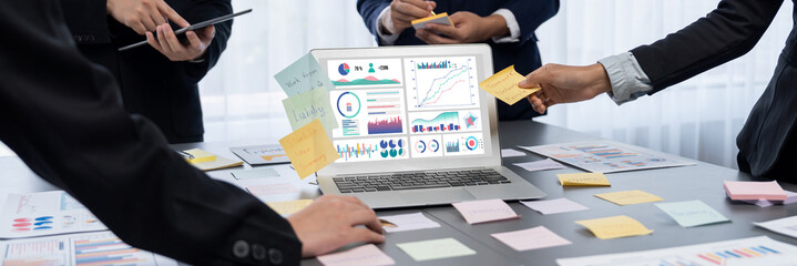 Business data dashboard provide brisk business intelligence analytic for marketing strategy planning