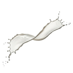 Dairy Splash Liquid Motion Isolated On Beige Background