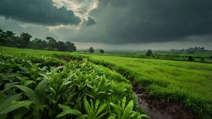 Monsoon Green Paddy 2