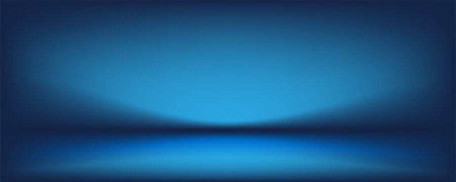 blue background, abstract wall studio room, can be used to present your product