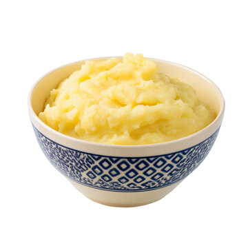 Asaro yam porridge in deep serving bowl