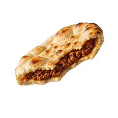 Delicious Meat Filled Flatbread with Golden Brown Crust and Soft Interior