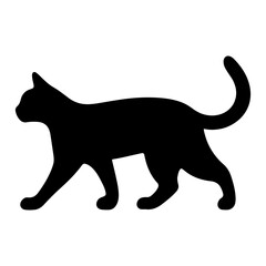 Animal silhouette isolated on white background