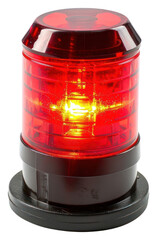 PNG Red Strobe beacon light white background illuminated.